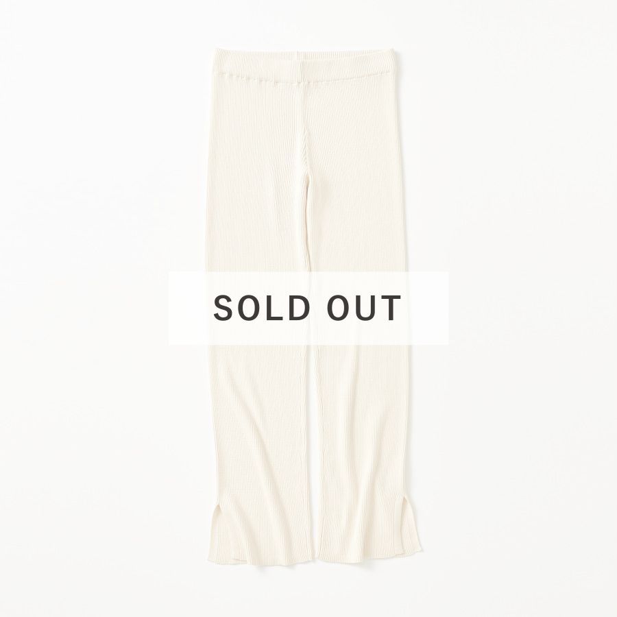 lounge WRAY リブニットパンツ ホワイト SOLD OUT