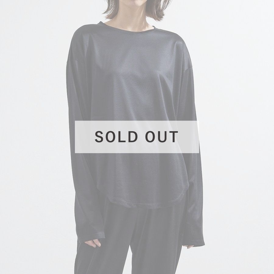 lounge WRAY シルクナイトウェア トップス 長袖 ブラック SOLD OUT