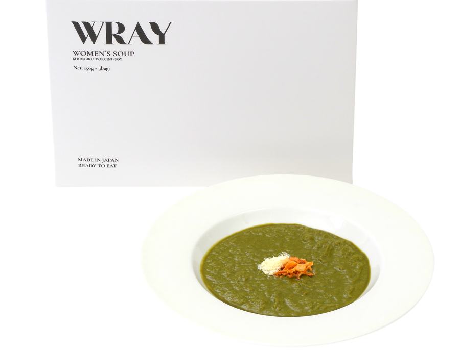 ウィメンズスープ(春菊+ポルチーニ+ソイ)