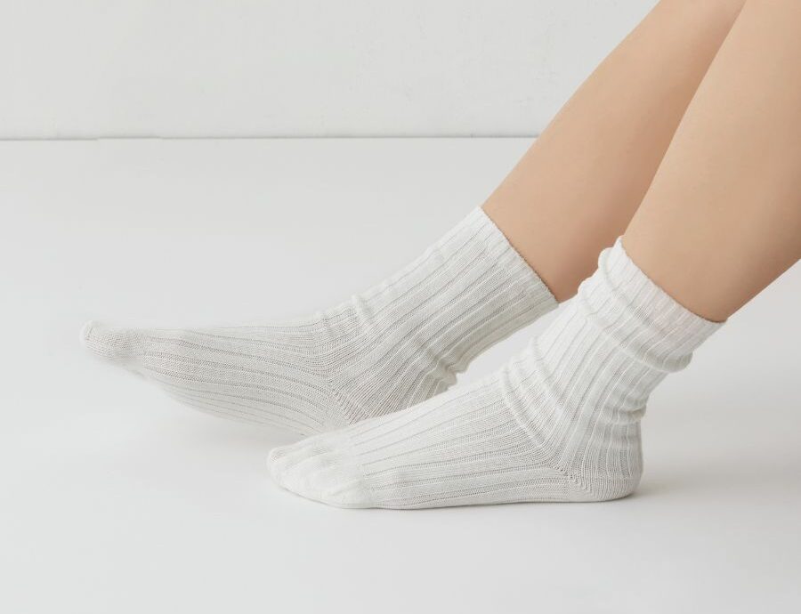コットンシルクシークレットソックス(5本指靴下)