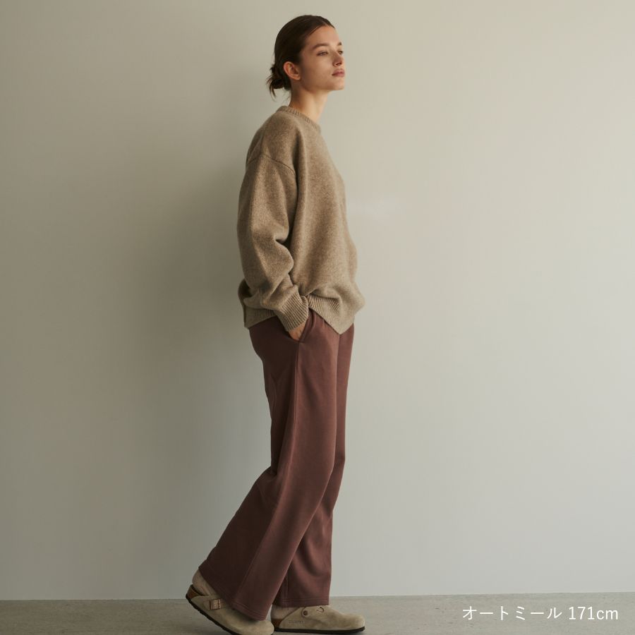 lounge WRAY ビッグシルエットクルーネックニット オートミール