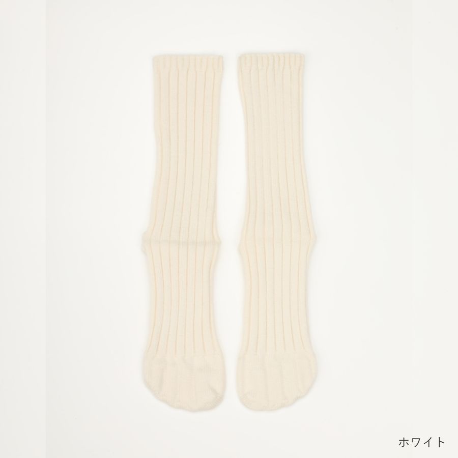 lounge WRAY プレミアムウールシークレットソックス ホワイト