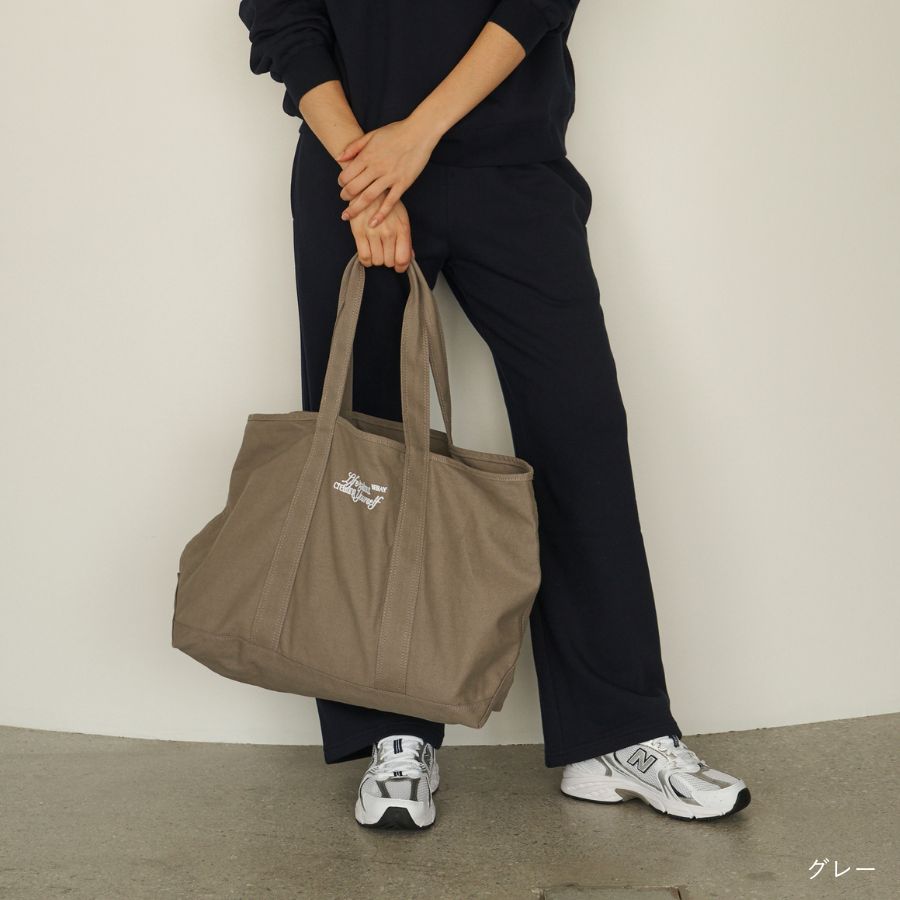 lounge WRAY キャンバストートバッグ グレー