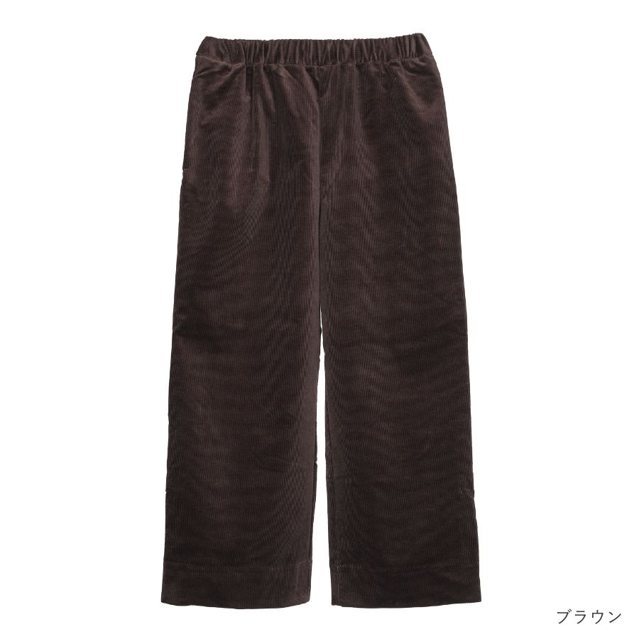 lounge WRAY リラックスコーデュロイワイドパンツ ブラウン