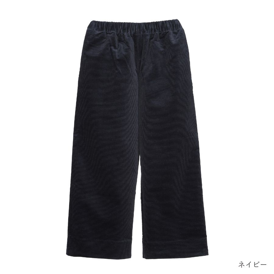 lounge WRAY リラックスコーデュロイワイドパンツ ネイビー