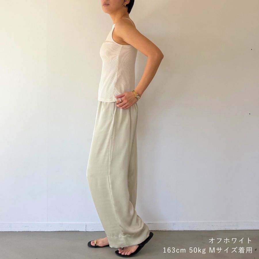 lounge WRAY カップインスクエアキャミソール オフホワイト