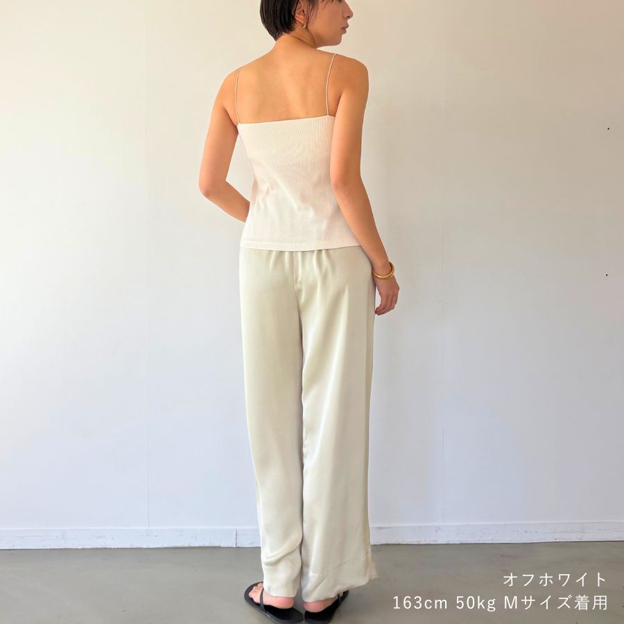 lounge WRAY カップインスクエアキャミソール オフホワイト