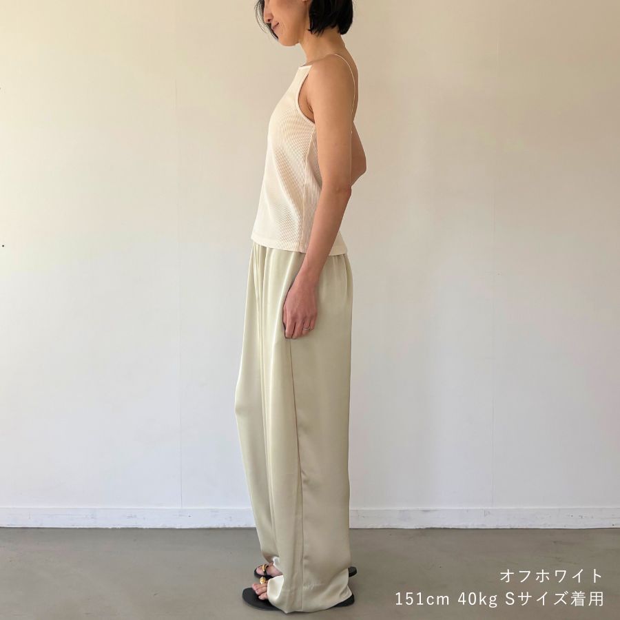 lounge WRAY カップインスクエアキャミソール オフホワイト