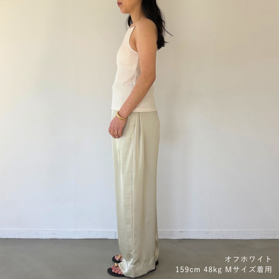 lounge WRAY カップインスクエアキャミソール オフホワイト