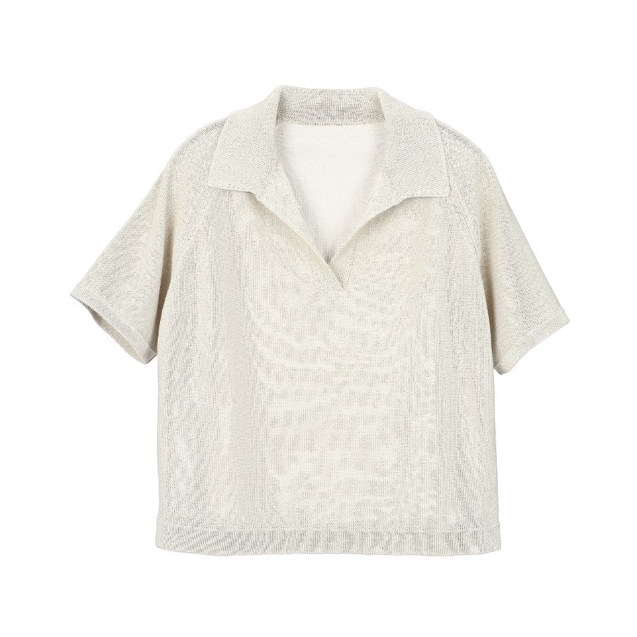 lounge WRAY エシカルニットポロ サンド