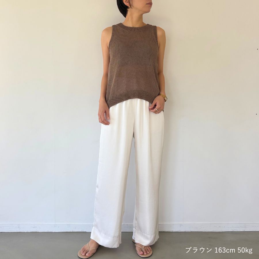 lounge WRAY エシカルアメスリニット ブラウン