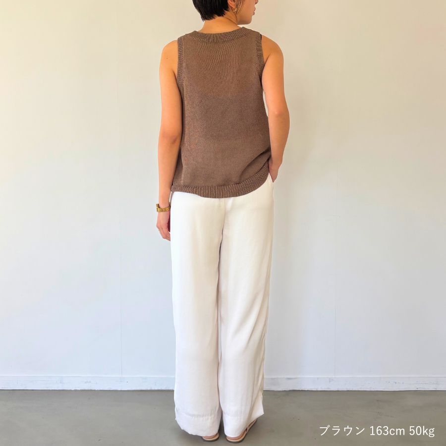 lounge WRAY エシカルアメスリニット ブラウン