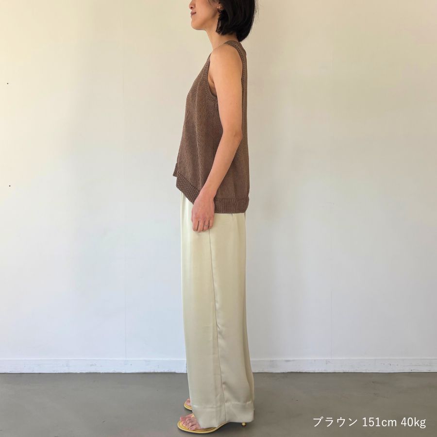 lounge WRAY エシカルアメスリニット ブラウン