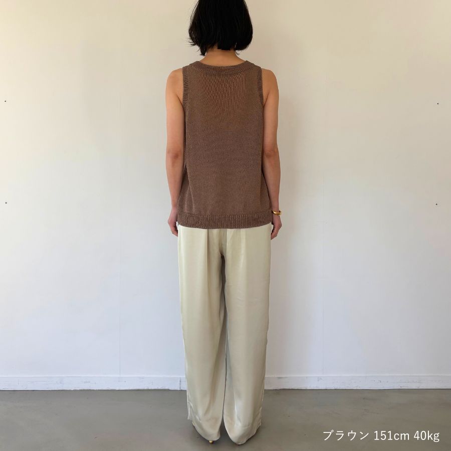 lounge WRAY エシカルアメスリニット ブラウン