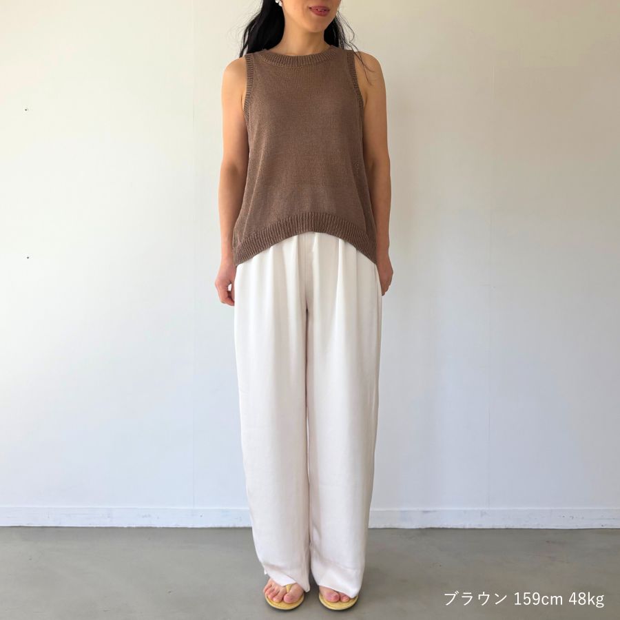 lounge WRAY エシカルアメスリニット ブラウン