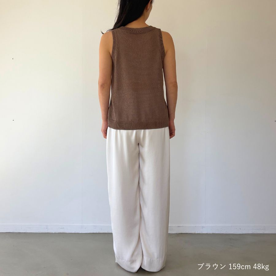 lounge WRAY エシカルアメスリニット ブラウン