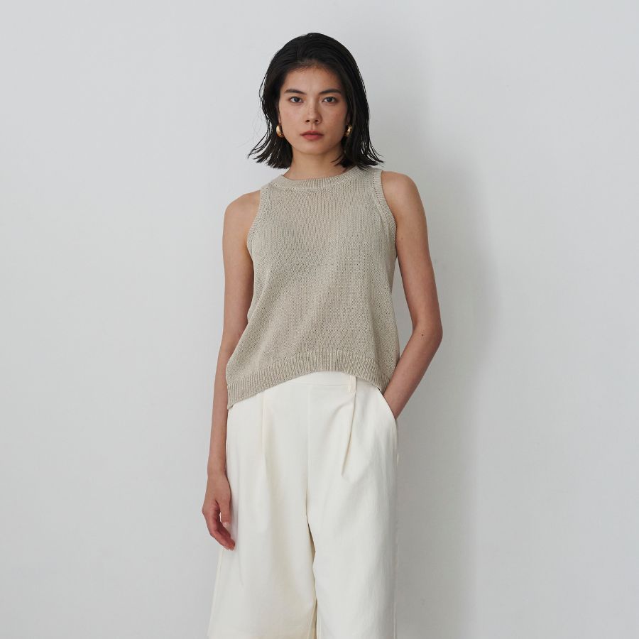 lounge WRAY エシカルアメスリニット サンド