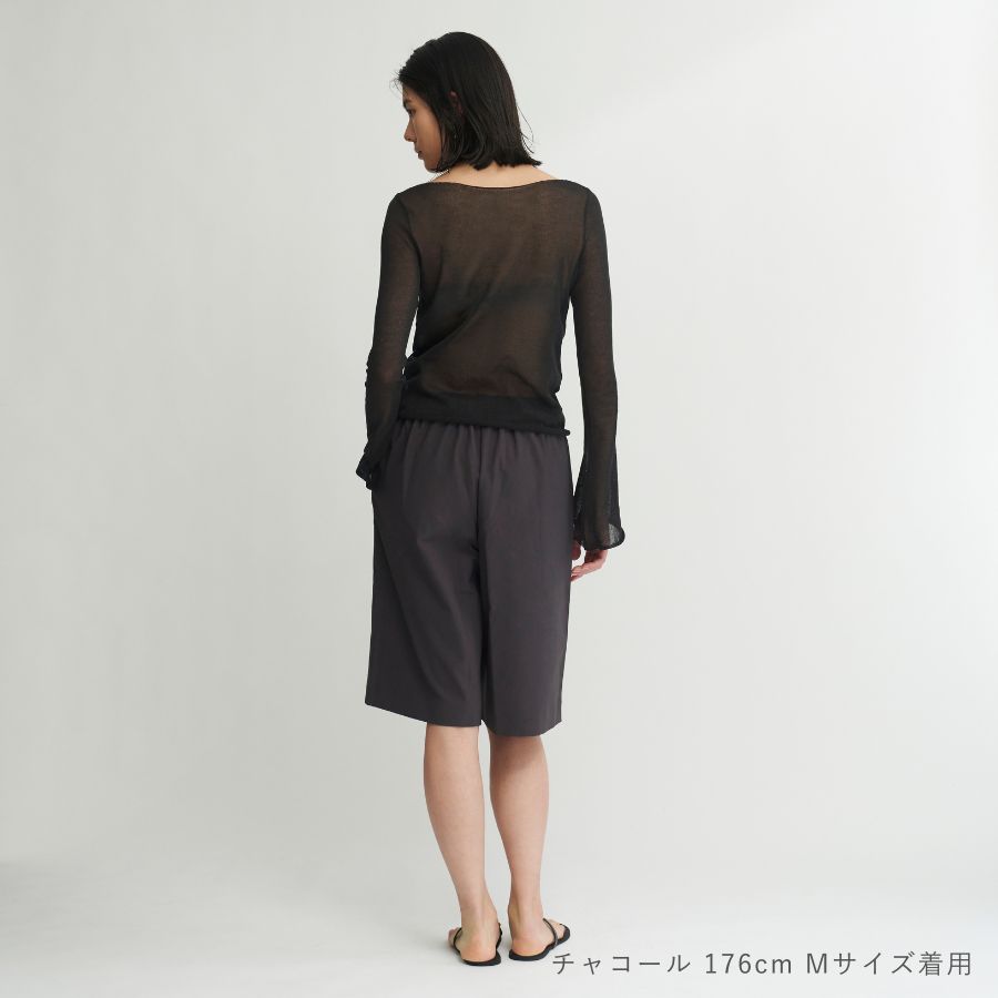 lounge WRAY ハーフタックパンツ チャコール