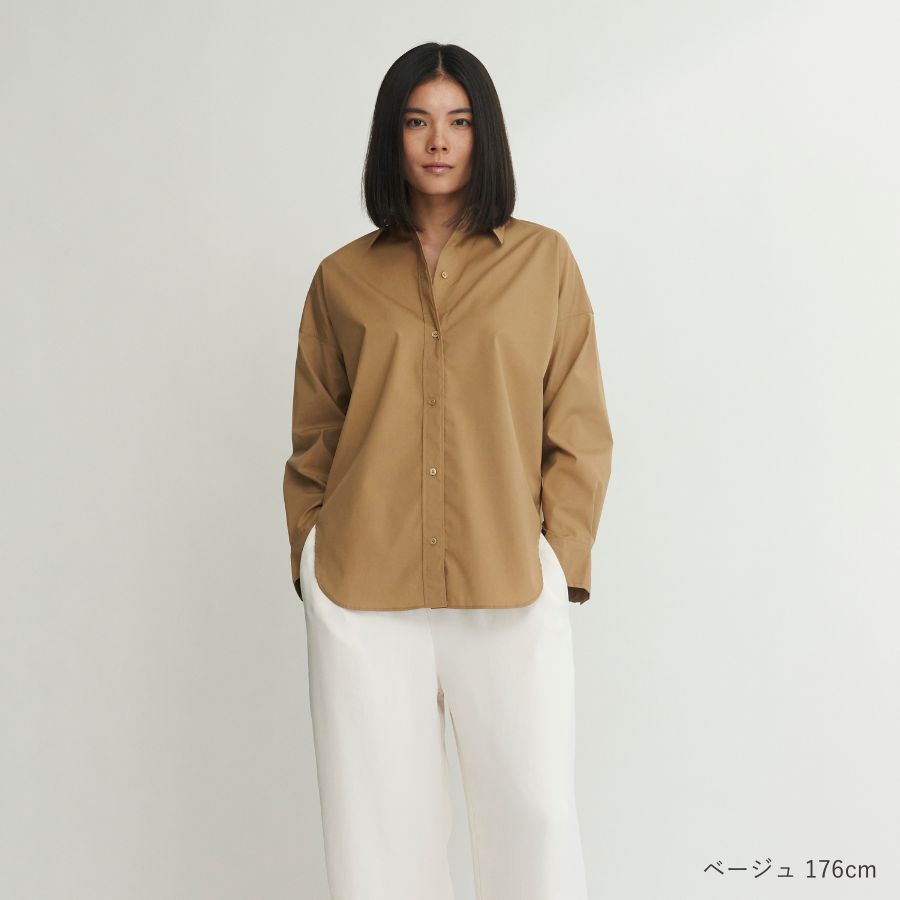 lounge WRAY オーバーサイズシャツ ベージュ