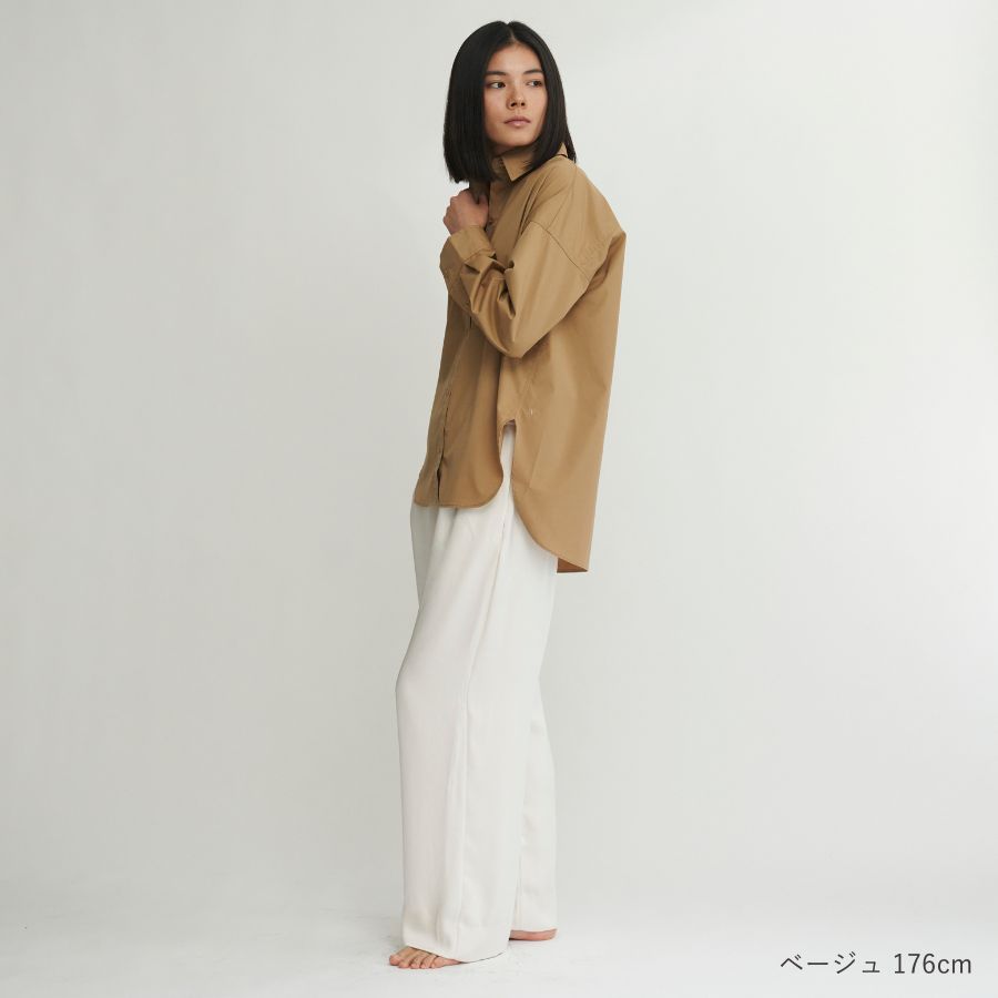 lounge WRAY オーバーサイズシャツ ベージュ