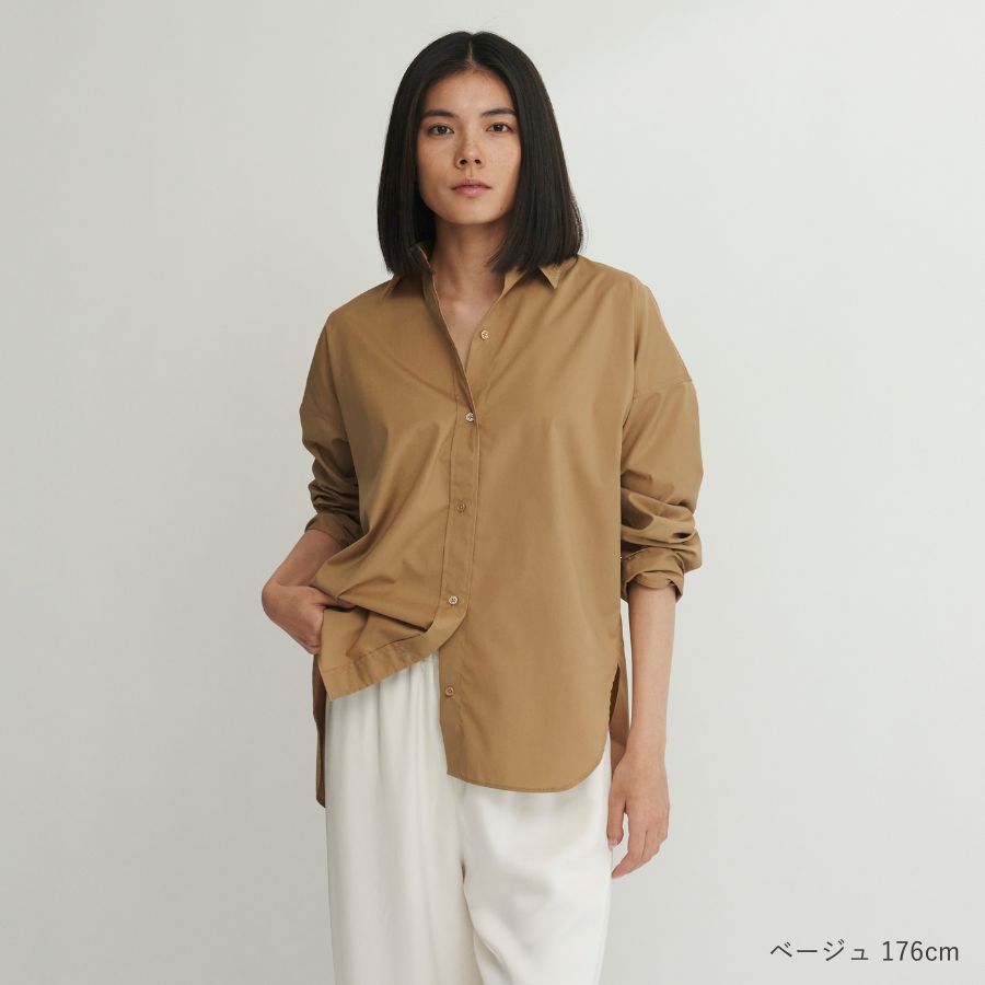 lounge WRAY オーバーサイズシャツ ベージュ