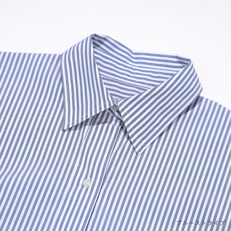lounge WRAY オーバーサイズシャツ ブルーストライプ