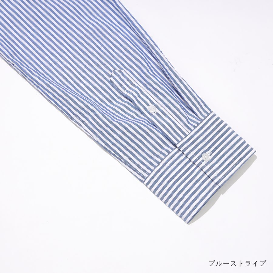 lounge WRAY オーバーサイズシャツ ブルーストライプ
