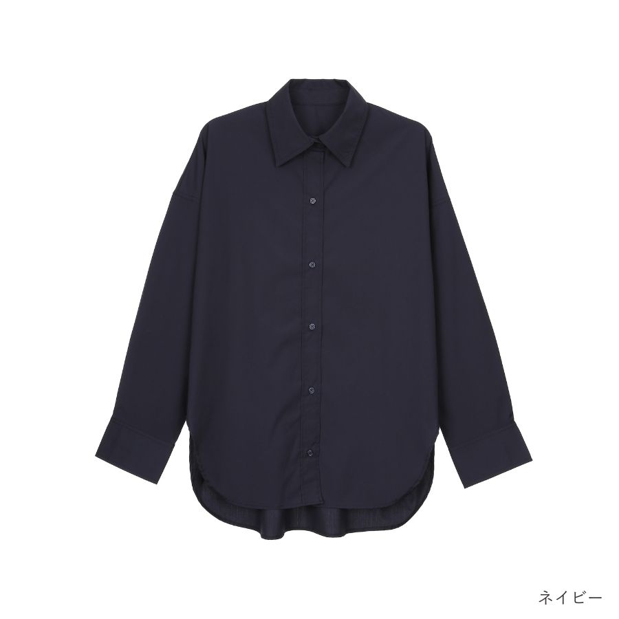 lounge WRAY オーバーサイズシャツ ネイビー
