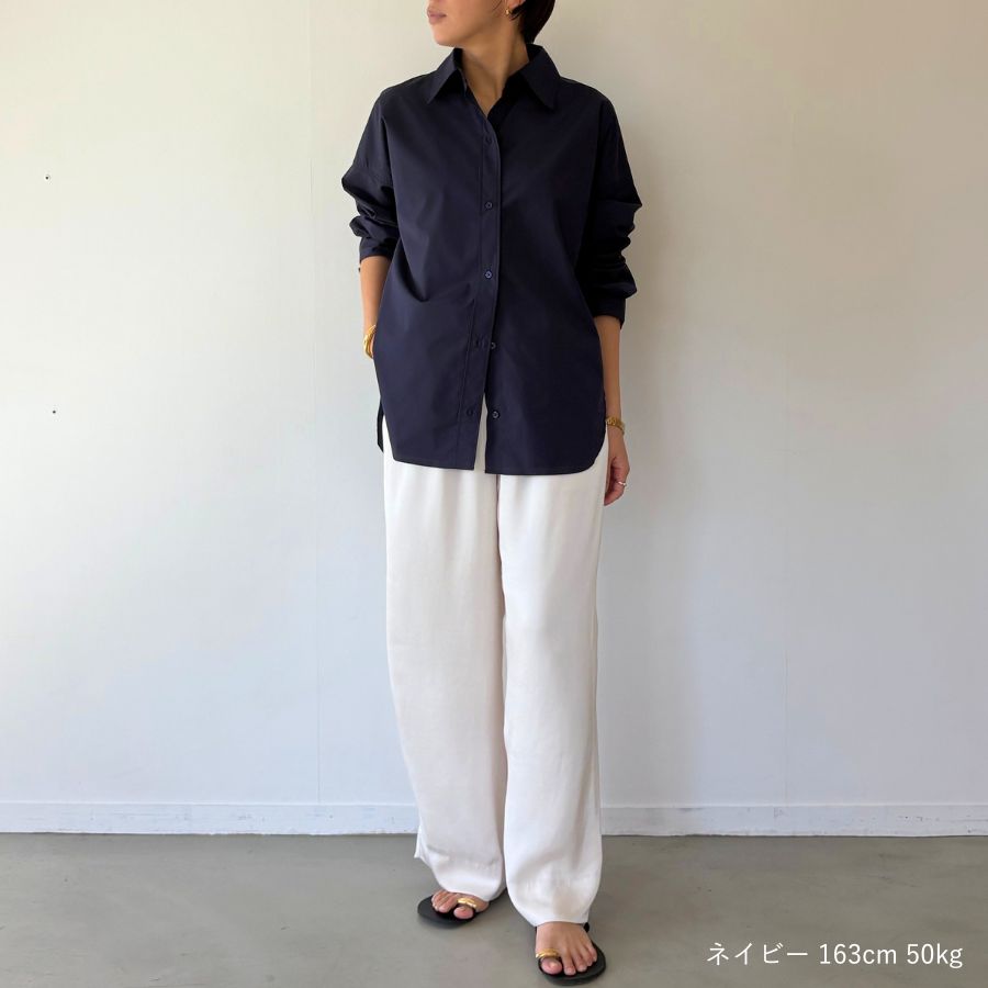 lounge WRAY オーバーサイズシャツ ネイビー