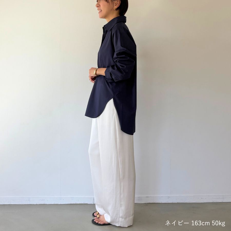 lounge WRAY オーバーサイズシャツ ネイビー