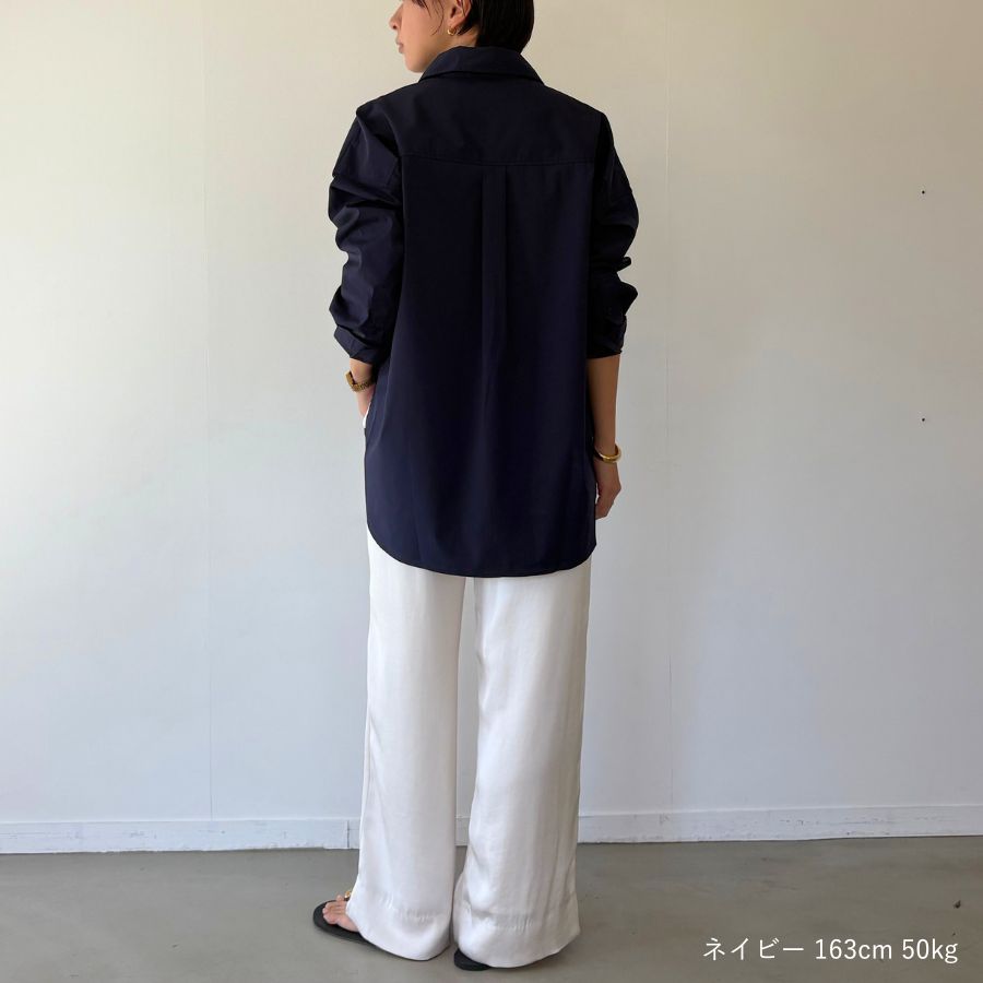 lounge WRAY オーバーサイズシャツ ネイビー