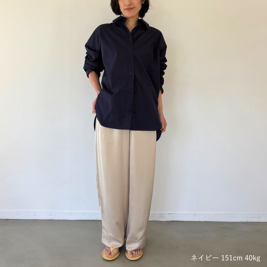 lounge WRAY オーバーサイズシャツ ネイビー