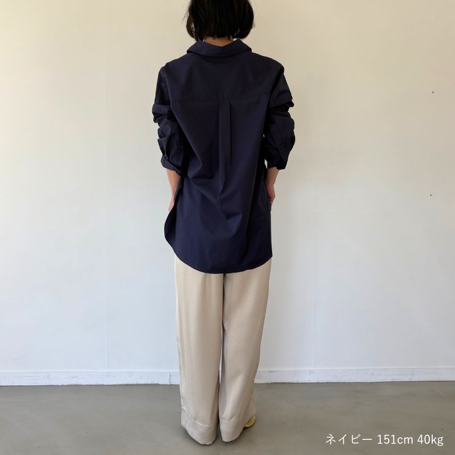 lounge WRAY オーバーサイズシャツ ネイビー