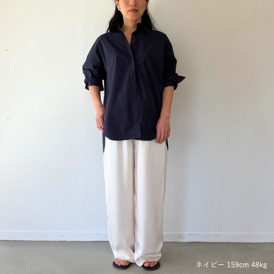 lounge WRAY オーバーサイズシャツ ネイビー