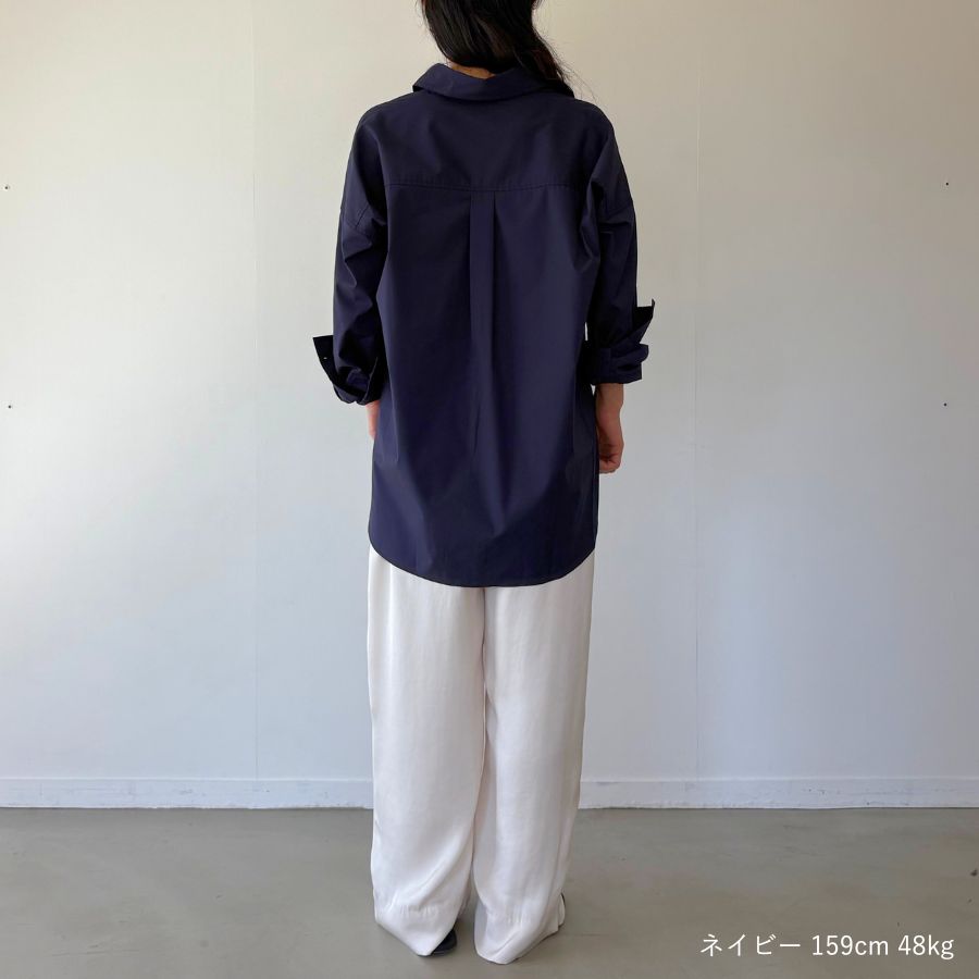 lounge WRAY オーバーサイズシャツ ネイビー