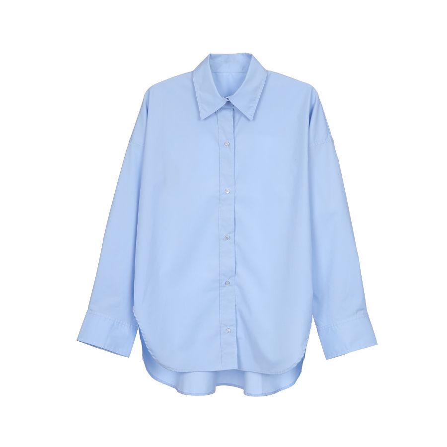 lounge WRAY オーバーサイズシャツ（UVカット） サックス