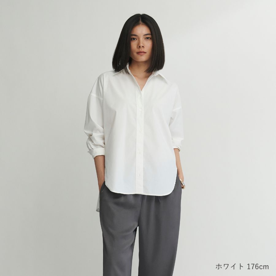 lounge WRAY オーバーサイズシャツ ホワイト