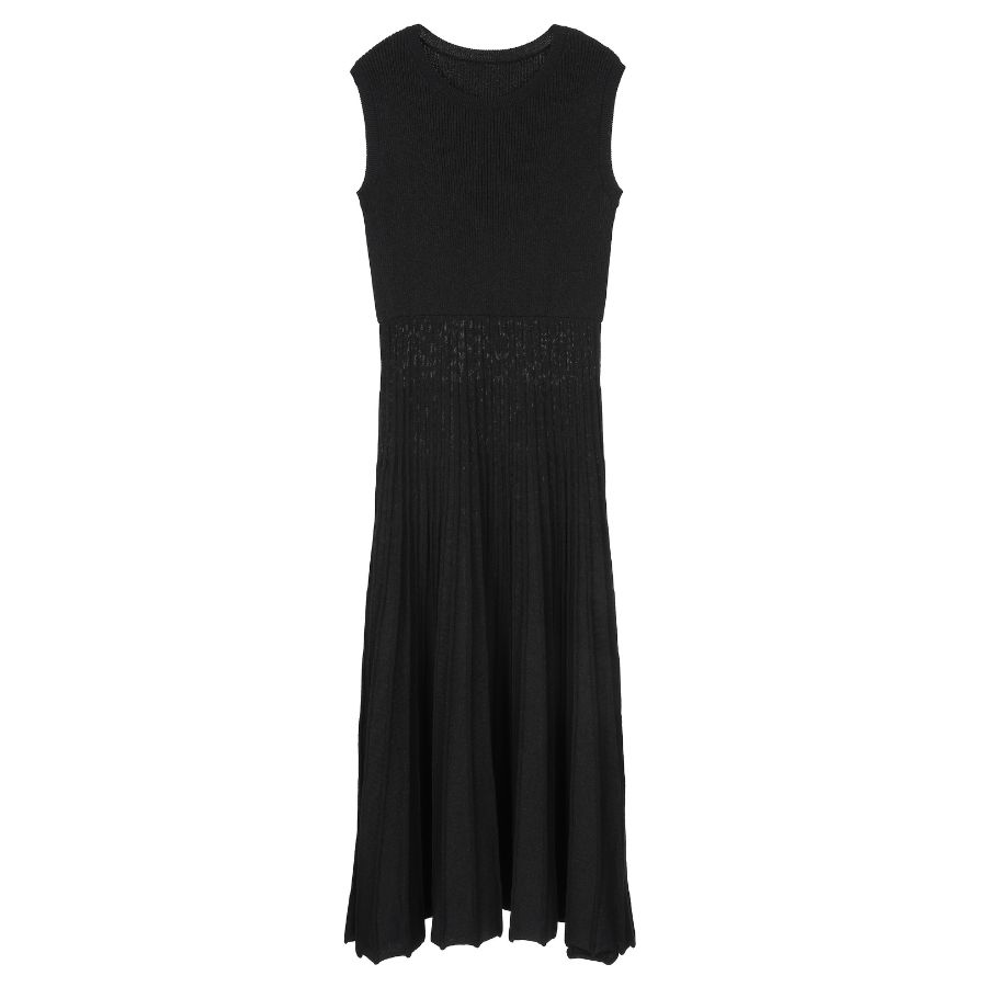 lounge WRAY リブニットサマードレス ブラック