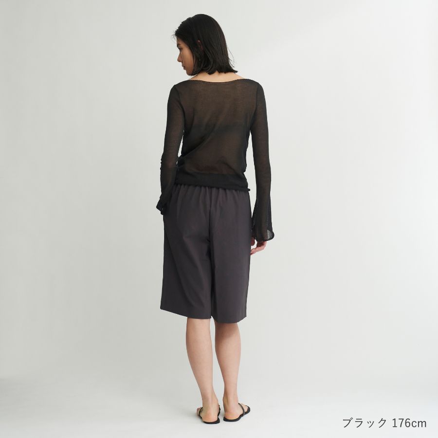 lounge WRAY シアーニットプルオーバー ブラック