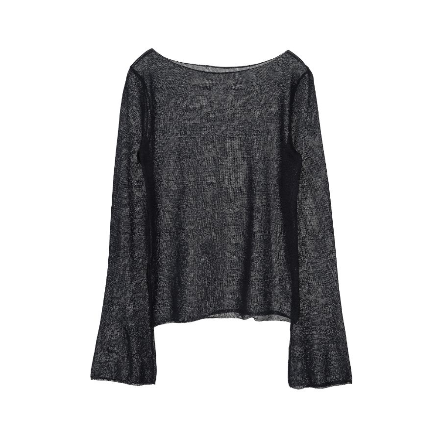 lounge WRAY シアーニットプルオーバー ネイビー