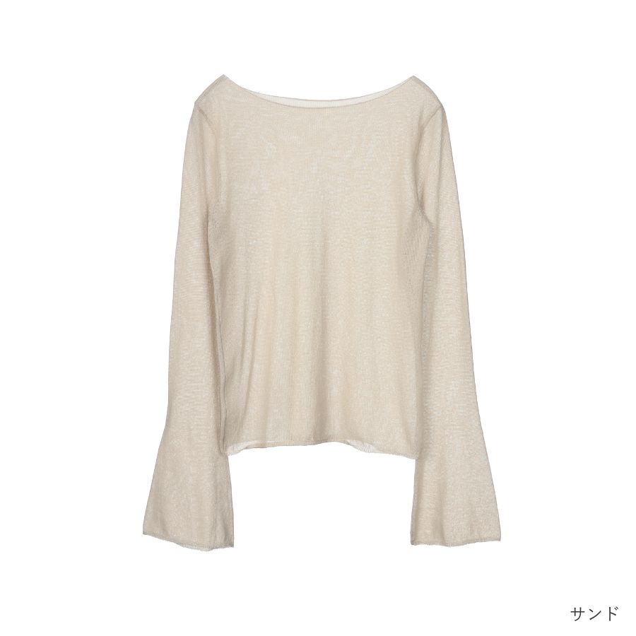 lounge WRAY シアーニットプルオーバー サンド