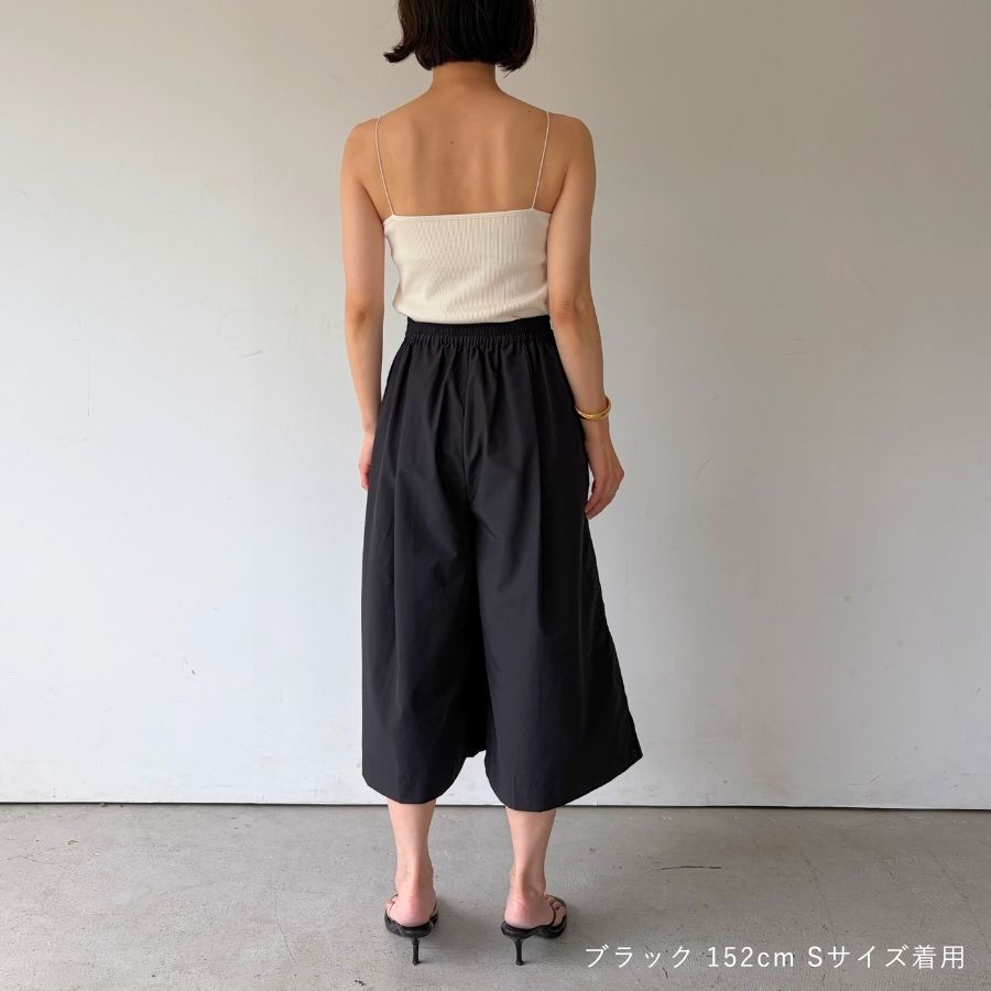 lounge WRAY エアリーキュロットパンツ ブラック