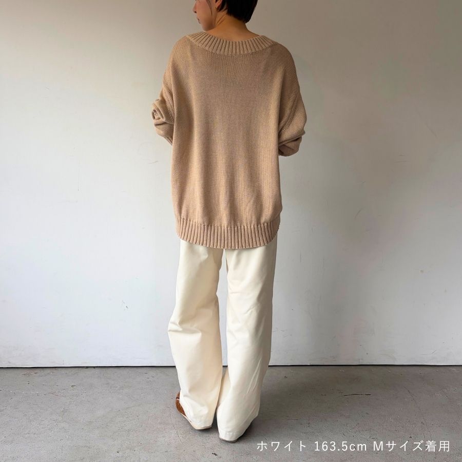 lounge WRAY コンフォートバレルパンツ ホワイト