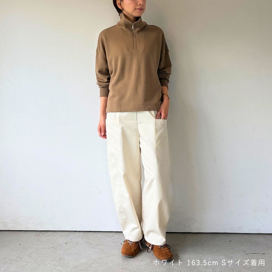 lounge WRAY コンフォートバレルパンツ ホワイト