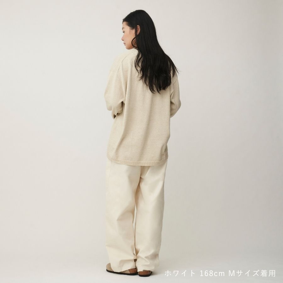lounge WRAY コンフォートバレルパンツ ホワイト
