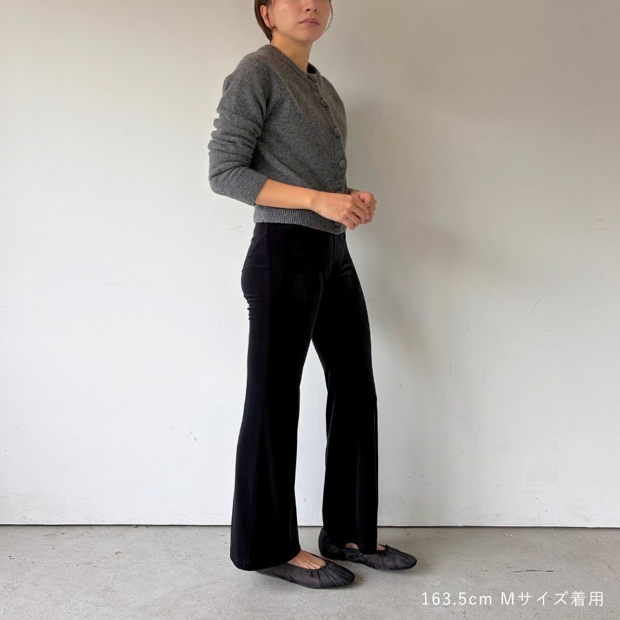 lounge WRAY コンフォートベロアパンツ ブラック