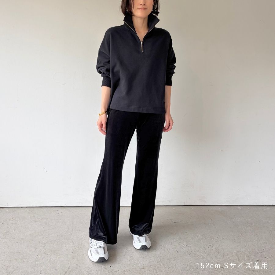 lounge WRAY コンフォートベロアパンツ ブラック