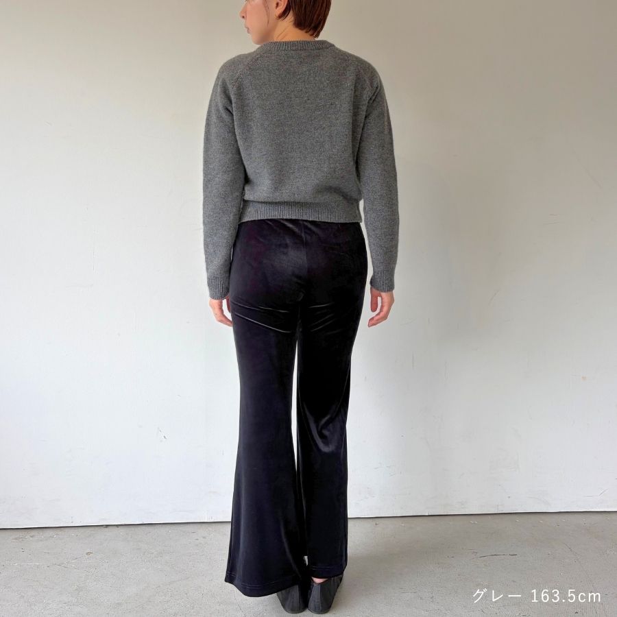 lounge WRAY ウールカシミヤクラシックカーディガン グレー