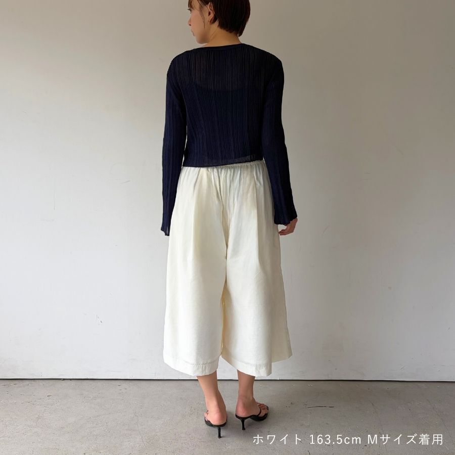 lounge WRAY エアリーキュロットパンツ ホワイト