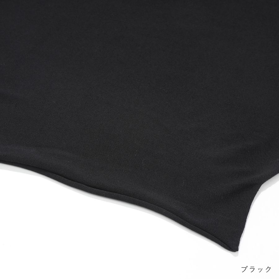 lounge WRAY アシンメトリーエアリーニットトップス ブラック